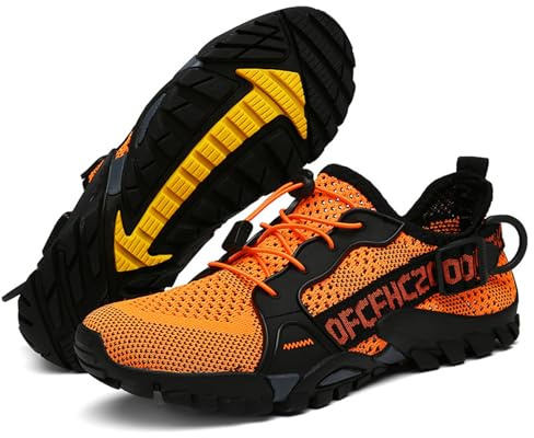 Treer Hommes Chaussures Aquatiques Chaussures Aquatiques Unisexe Adulte Lacets Rapides Barefoot Shoes à Séchage Rapide Chaussures Minimalistes Barefoot Chaussure de Sport Nautique