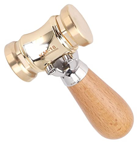 Holz Bearbeitungs Meißel Mallet Messing Kopf Hammer mit Austauschbar für Bodenbelag DIY Handwerk Buche Holz Tischler