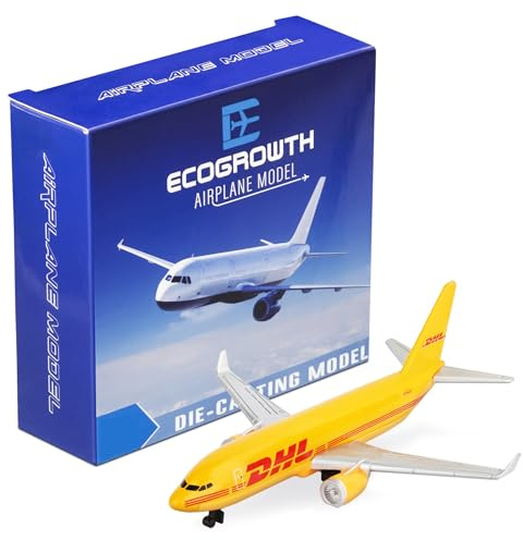 EcoGrowth Model Airplane DHL 757 Plane Model Plane Airplane for Collection & Gifts