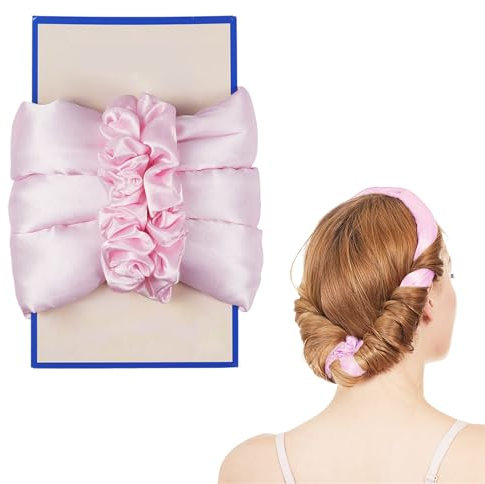 Eupneicu Bigodino Lungo Per Boccoli, Senza Calore Bigodini, Bigodino Fascia Capelli, Per Capelli Medi Lunghi, Set Di Acconciature Fai Da Te Per Capelli Lunghi [Rosa]