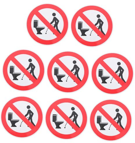 MAGICLULU 8pcs Toilet Pee Target Stickers for Potty Training Boys Girls Bathroom Decor Stickers Pee Reminder Bumper