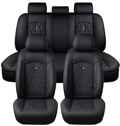 Chifeng 5-PCS Full Set Car Seat Covers For Toyota Auris Avensis Camry Corolla Highlander Hilux Land Cruiser Prius RAV 4 Urban cruiser Verso Yaris-Breathable/Wear-resistant/Non-slip (Full set)
