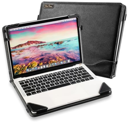 Berfea Skyddsfodral för Acer Aspire Go 14 AG14-21P, Chromebook 314E CBOA314-1H, Chromebook Plus 514 CB514-5H 14 bärbar dator notebook PC stativ hårt bärfodral fodral