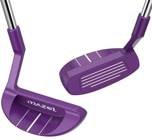 MAZEL Chipper - Cuña de lanzamiento para palos de golf para hombres y mujeres, 37 grados, mejora el juego corto, mano derecha (morado)