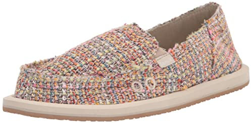 Sanuk Damen Donna Sommer-Tweed Slipper, Sand Multi, 37 EU