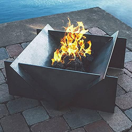 NOALED Grandes Hoyos y tazones de Fuego,Hoguera para Exteriores de Alta Resistencia,Hogares de Metal para Bricolaje,Parrilla para Hoguera de leña
