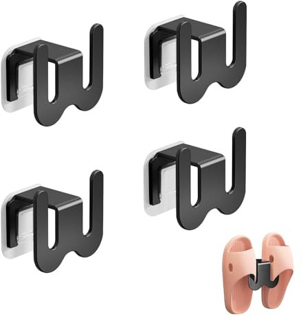 Tutamaz 4 Stück Schuhhalter Wand, Ohne Bohren Schuhablage, Pantoffelregale,Türschuhregal Zum Hängen, Schuhregal zum Aufhängen Schuhregal Platzsparend