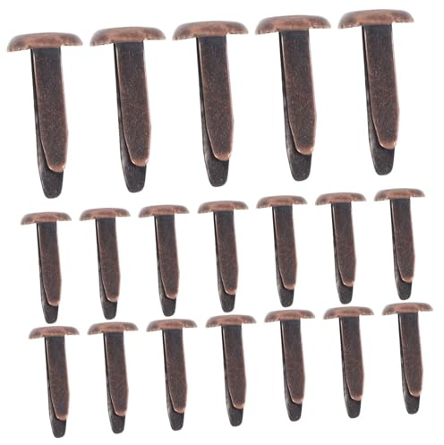 Cabilock 50pezzi Fermagli in Metallo Mini per Lavori Artigianali Fermacampioni per Scrapbooking Borchie di Carta per Creazione di Biglietti Fai da Te Decorazione e Fissaggio