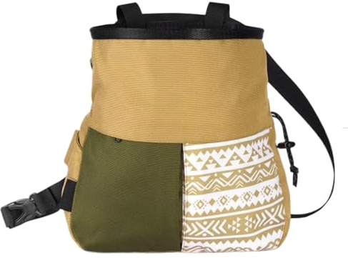 Niesel Bolsa de tiza para escalada en roca, bolsa de tiza de gran capacidad para escalada en roca, bolsa de polvo de magnesio a prueba de fugas para levantamiento de pesas, béisbol, bolos, tenis