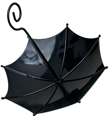 Pour oiseaux : station d'alimentation sauvage en forme de parapluie avec plateau à crochet, support pour extérieur à hauteur réglable, accessoire de jardin décoratif résistant aux intempéries