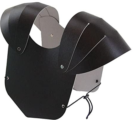 BestSaller 1311 Brustpanzer für Kinder, Stabiler Karton, fertig montiert, schwarz