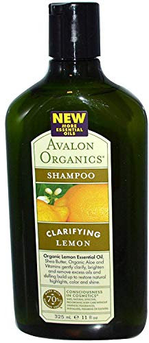Pack of 4 x Avalon Organics Clarifying Shampoo Lemon with Shea Butter - 11 fl oz