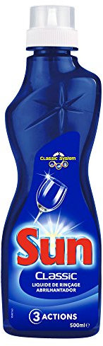 Sun Liquide de Rinçage Lave-Vaisselle Classic Triple Action 500ml