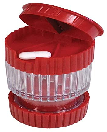 3-in-1 Pill Cutter/Splitter, Crusher and Storage Cut even small Tablets in half Aids those with Limited Dexterity, Weak Grip or those who can’t take large Tablets Ideal for Travel and Home use