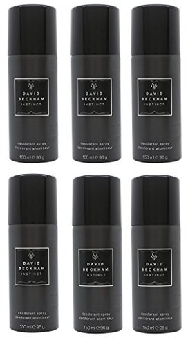 David Beckham, Instinct, Deodorant Body Spray, 150 ml 6 Pack