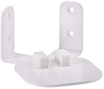 SX-Concept® - Soporte de pared para Sonos One/Sonos One SL/Sonos Play 1 | variante angular | súper ruido espacial y ahorro de espacio | Fabricado en Alemania blanco