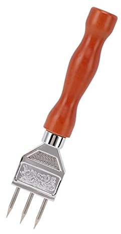 Ice Chipper, Handle Whiskey Ice Balls Stainless Steel Ice Crusher with Wood Handle Japanese Style Ice Chipper Chocolate Chipper for Home Bars and Kitchens (Type A)