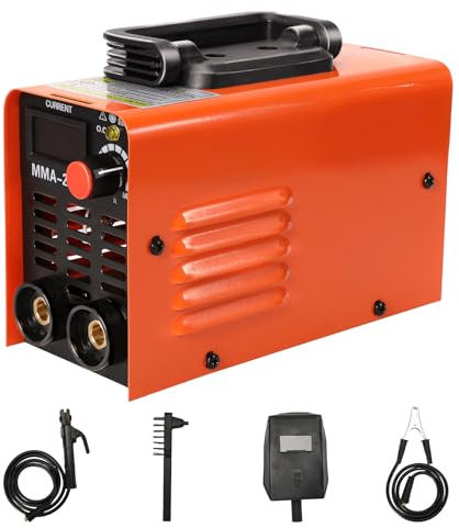 Compacta estación de soldadura inverter, soldador de electrodos 250A, soldador de electrodos 220V - 20-250A, con pantalla LED, Soldador de inversor para Soldadura de Acero, Titanio y Aleación de Cobre