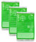 IEA Green Set di 3 compresse fredde, 12 x 20 cm, per contusioni, punture di insetti, lesioni, compresse in gel riutilizzabili ed ecologiche
