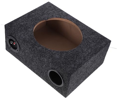 10 Inch Vehicle Subwoofer Box Enclosure Black for Car Audio | Plush Wood Abs Zinc Alloy Build, Fit for 10 Inch Subwoofer, Sleek Design with Simple Installation