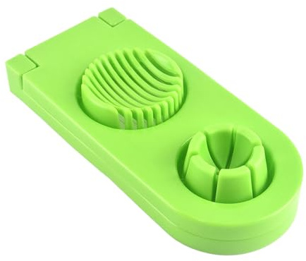 Cortador de Huevo Duro | Cortador de Huevo de Acero Inoxidable | Cortadora Picadora 2 en 1 para Fruta Tomate Platano Fresa Cereza | Para Ensalada Desayuno y Alimentos Blandos Hogar y Familia