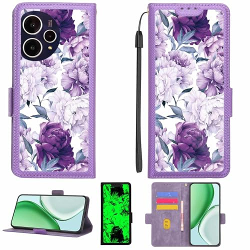 Kinetijy fodral kompatibelt med Cricket Icon 7 5G fodral mobiltelefonfodral [Med 9H hårdhet HD skyddsfolie] [RFID-blockering][mörk ljuseffekt] LPT-ZSH