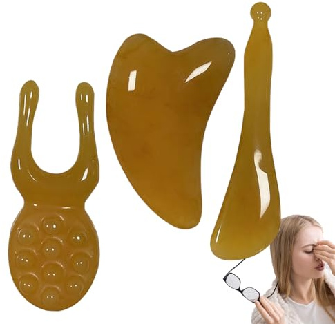 Gesichtsmassagegerät – Kunstharz, manuelle Hautpflege, Muskelschaber – tragbares Gesichtsmassagegerät, für Männer, Zuhause, Spa, Schlafzimmer, tägliche Routine, Schönheitsprogramm für Frauen