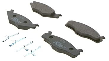 Bosch BP736 - Pastiglie Freni Auto, Asse Anteriore - Qualità Bosch - Riduzione del Rumore e della Polvere - Certificazione ECE-R90 - Senza Rame - 1 Confezione da 4 Pastiglie