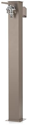 FONTANA QUADRATA IN ALLUMINIO 42/QRR - Tortora