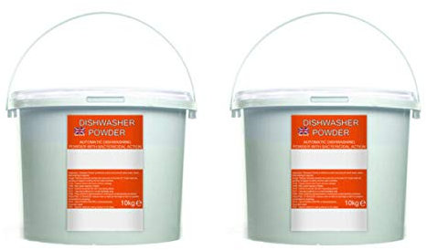 We Can Source It Ltd - Dishwasher Powder for Cleaning Dishes - Dishwasher Detergent Powder Tub - 2 x 10kg