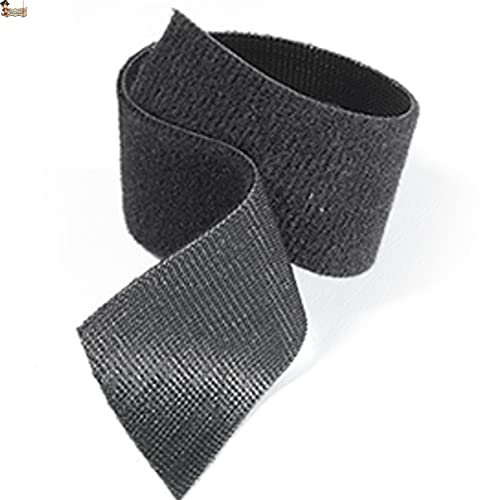 BricoLoco.com Rollo cinta velcro doble cara. Para hacer bridas organizador cables. Ajustable y reposicionable. Color negro. Macho (hook) una cara, hembra (loop) la otra. (10mts. x 16mm.)