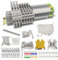 JINXIAN Morsettiere Morsettiere per guida DIN per guida DIN Kit terminale passante URTK/S UK-6S Morsettiera per guida DIN Morsettiera per morsettiere Progetti di automazione elettrica