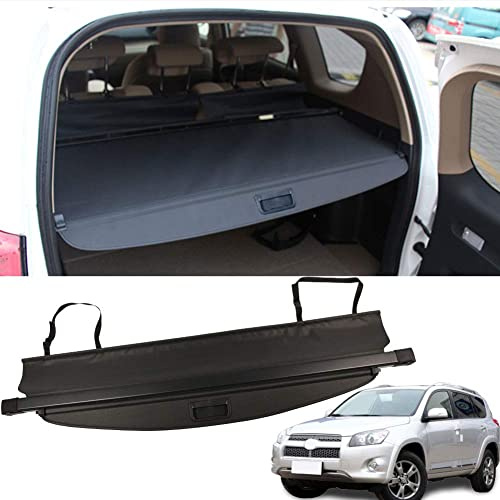 HEYCE Cubierta de Área de Carga Cubierta de Protección Maletero para Toyo-ta RAV4 2006-2011 Cubierta Carga Cubierta Maletero Extensible Negra Persiana Enrollable