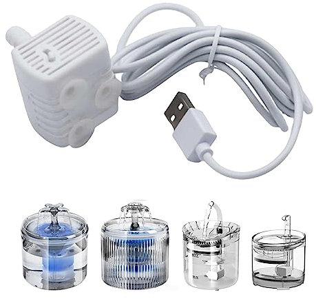 Pompe à Eau pour Chat - Distributeur d'eau Silencieux pour Animal Domestique - Accessoires pour Compagnie - pour Chiens et Chats Teksome