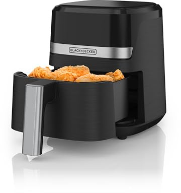 BLACK+DECKER Purifry 2QT Air Fryer, Crispy Deep Fried Taste without the Fat, Plus Bake, Dehydrate, and Keep Food Warm, Digital Touchscreen and Auto Shut-Off