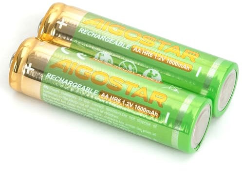 Pila Recargable AA 1600mAh 1,2V - Ideal para Dispositivos electrónicos y Juguetes, proporcionando energía Duradera y sostenible.