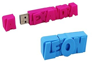 3DKORE - Clé USB Personnalisée - 32/64 go - USB 3.0 - Personnalisable avec Texte - 18 Couleurs au Choix