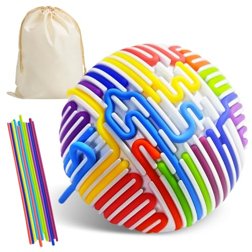 Bola de Actividad Sensorial Juguete, Juguetes Sensoriales para Autismo, TDAH, Juguetes Antiestrés Niños Adultos, Motricidad Fina Juegos Educativos, Juguetes Sensoriales Regalos Cumpleaños Niñas Niños