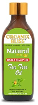 Tea Tree Scalp Relief & Hair Oil – 150ml (5.1 fl oz) – Purifying Treatment for Itchy, Flaky Scalp – Anti-Dandruff Formula – Stimulates Hair Follicles & Promotes Scalp Health