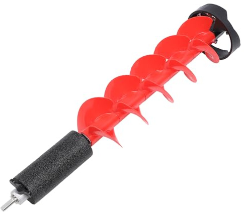 Ejoyous 28 Zoll Eisbohrer, 15 cm Durchmesser Nylon-Eisbohrer mit hochwertigen Stahlschneidplatten und Schwimmfunktion, zum Eisangeln mit Verlängerungsstange