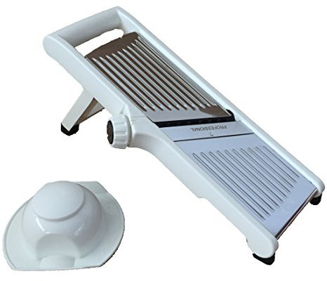 AFFETTAVERDURE AFFETTATRICE MULTIUSO ACCIAIO MANDOLINA LAMA SLICER,VISTO IN TV,EURONOVITA' (Bianca)