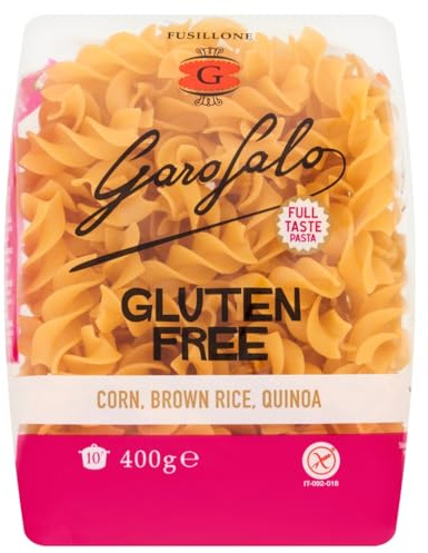 Garofalo Gluten Free Fusilloni Italian Dried Pasta, 400g - Suitable for Coeliac and Vegan diets (Pack of 1)