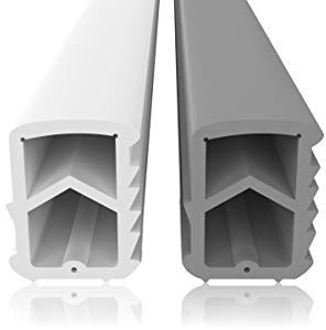 Stahlzargendichtung Grau 10m - gegen Zugluft Lärm & Staub spart Heizkosten Dichtung Dichtungshöhe 16mm Dichtungsbreite 12mm Falz Türdichtung (Grau 10m)