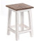 DESIGN DELIGHTS RUSTIKALER Holz SITZHOCKER Madero | 48x30x30 cm (HxBxT), Recyclingholz | Holzhocker | Farbe: 06 weiß-Landhaus