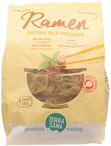TERRASANA FIDEOS RAMEN DE ARROZ integral – se marie avec des sauces à base de viande, de poisson ou de légumes, pâtes traditionnelles pour de nombreuses sauces, poids 280 g et est conçu pour offrir un