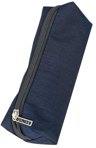 Online Trousse Scolaire Bleue, fourre-Tout pour l'école et lycée, étui à Crayons pour Filles et garçons, Grande capacité, Design Blue Shadow