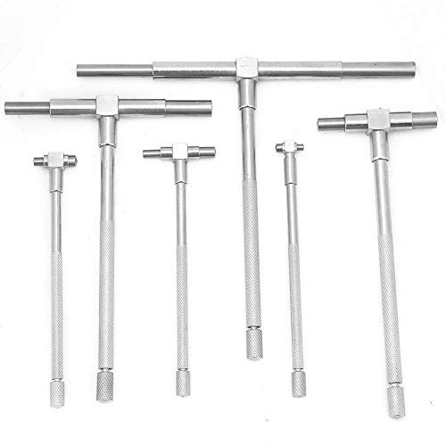 6 St/set Teleskopisk Mätare Intern Mikrometer, Invändig Mikrometer 8-150 Mm Justerbar Innerdiameter Mätare Mikrometer Mätverktyg
