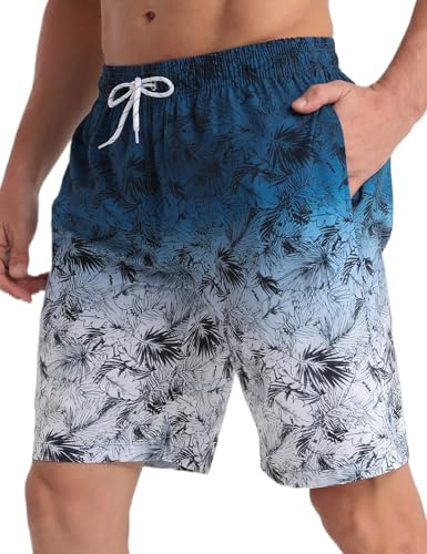 APTRO Men's Swim Trunks Swimming Shorts Board Shorts Quick Dry Beach Shorts Big and Tall Swim Shorts Gradient MK3307 S