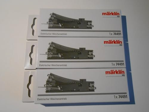 Märklin 74491 3er Set Elektrischer Weichenantrieb (C-Gleis)