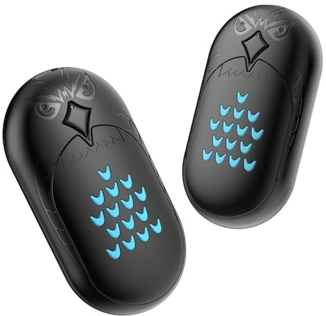 Handvärmare Uppladdningsbar 2 Pack,6000mAh Elektrisk Handvärmare,20 Timmar Lång Säker Värme,Portabel Fickvärmare,Gåvor för Män,Jul,Utomhus,Golf(svart, Mini)